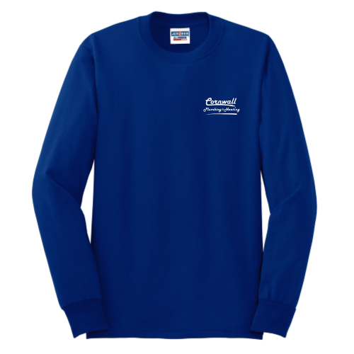 Cornwall Plumbing & Heating -  JERZEES Heavyweight Blend 50/50 Cotton/Poly Long Sleeve T-Shirt