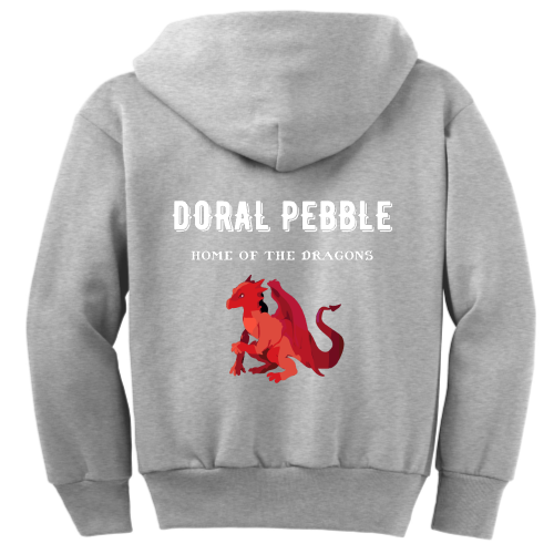 DoralPebble - Port & Company Youth Full-Zip Hooded Sweatshirt