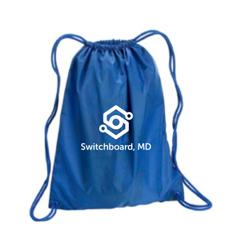 Switchboard, MD - Large Drawstring Backpack