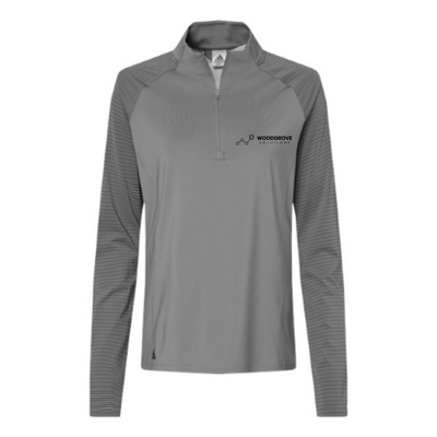 WoodgroveSolutions - Women's Stripe Block Quarter - Zip Pullover