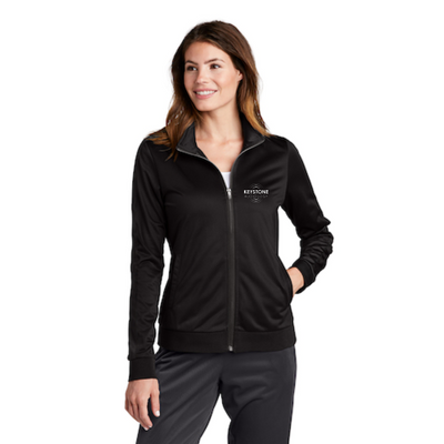 KeystoneAudiology - Sport-Tek Ladies Tricot Sleeve Stripe Track Jacket