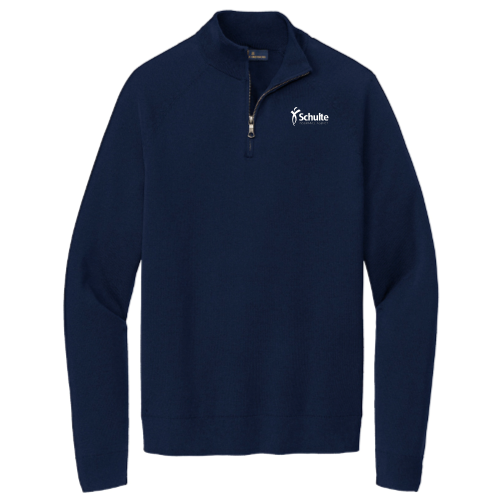 SchulteInsurance - Brooks Brothers Cotton Stretch 1/4-Zip Sweater