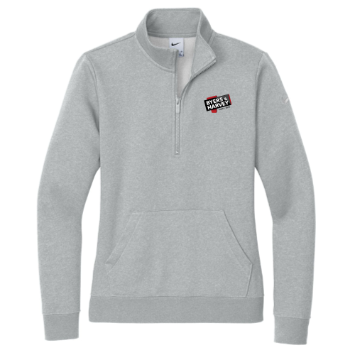 ByersandHarvey - Nike Ladies Club Fleece Sleeve Swoosh 1/2-Zip