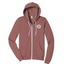 FerrisCoffee - Unisex Sponge Fleece Full-Zip Hooded Sweatshirt - 100 Year Badge Left Chest