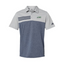 BackNineGreens - Men's Heather Colorblock 3-Stripes Sport Shirt