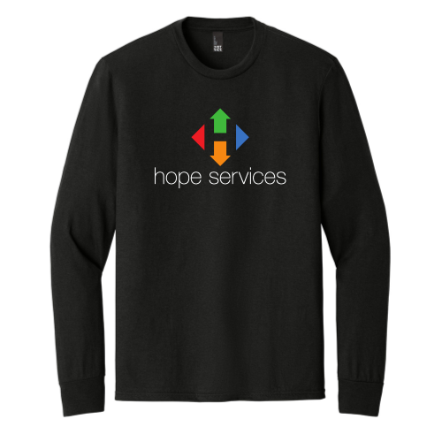 HopeServices - District Made Mens Perfect Tri Long Sleeve Crew Tee