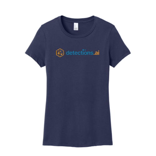 detections.ai - District Made Ladies Perfect Weight Crew Tee