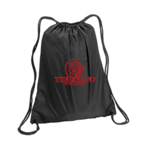 WildEagleSaloon - Large Drawstring Backpack