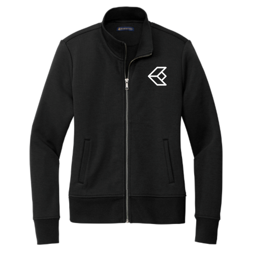 KognitiveEdge - Brooks Brothers Women's Double-Knit Full-Zip