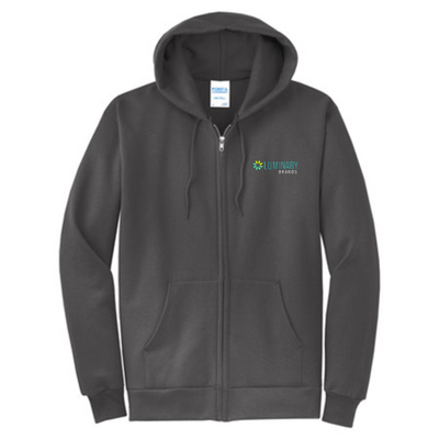 LuminaryBrands - Port & Company Classic Full-Zip Hooded Sweatshirt
