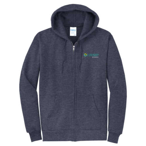 LuminaryBrands - Port & Company Classic Full-Zip Hooded Sweatshirt