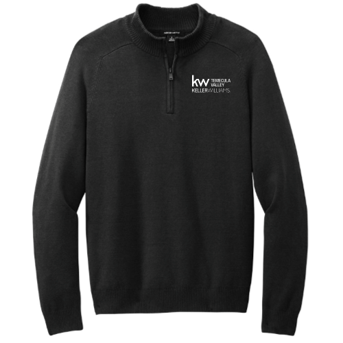 KWTemeculaValley - MercerMettle - Men's Quarter-Zip Sweater Black
