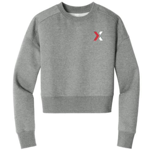 Lotlinx - District Women's Perfect Weight Fleece Cropped Crew