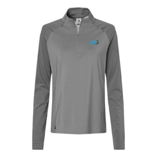 SharedPractices - Women's Stripe Block Quarter-Zip Pullover