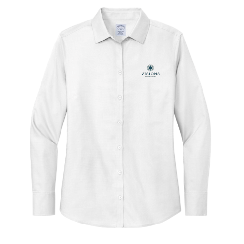 SDVisions - Brooks Brothers Women's Wrinkle-Free Stretch Nailhead Shirt "Therapy Center"