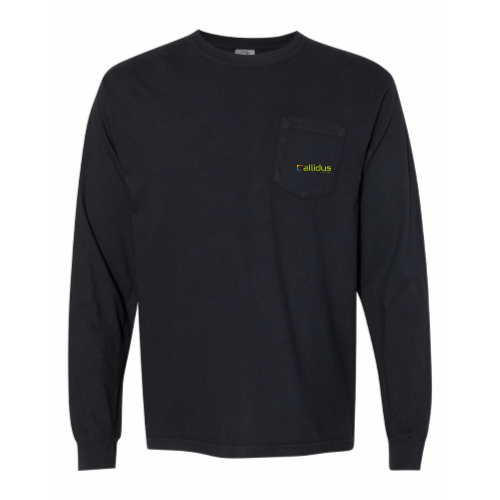 Callidus Electric Green Comfort Colors Pocket Long Sleeve