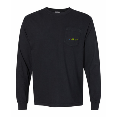 Callidus Electric Green Comfort Colors Pocket Long Sleeve