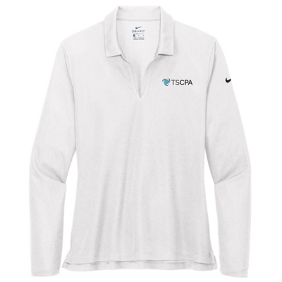 TSCPA - Nike Ladies Dri-FIT Micro Pique 2.0 Long Sleeve Polo - v1