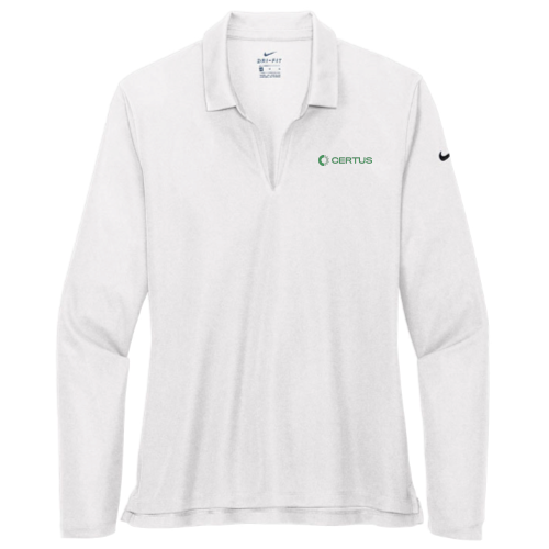 Certus New Hires - Nike Ladies Dri-FIT Micro Pique 2.0 Long Sleeve Polo v2
