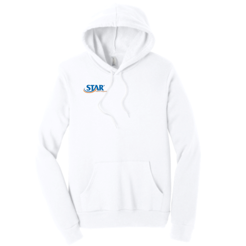 StarAutismSupport -Unisex Poly/Cotton Hooded Pullover Sweatshirt