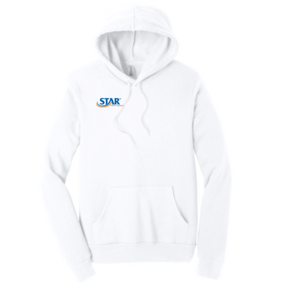 StarAutismSupport -Unisex Poly/Cotton Hooded Pullover Sweatshirt