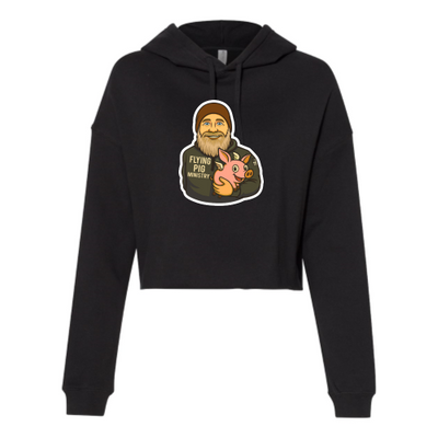 Flying Pig Ministry - Independent Trading  Women's Crop Hoodie