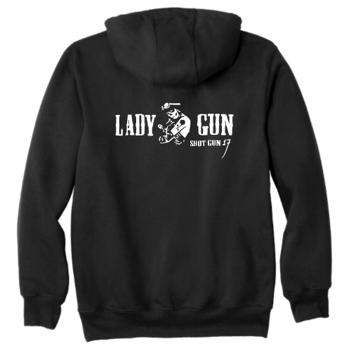 ShotGunLawEnforcementMC - Carhartt Rain Defender Paxton Heavyweight Hooded Sweatshirt v10 "Lady Gun"