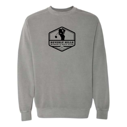 BeverlyHillsWomensGolfClub - Unisex Pigment-Dyed Crewneck Sweatshirt
