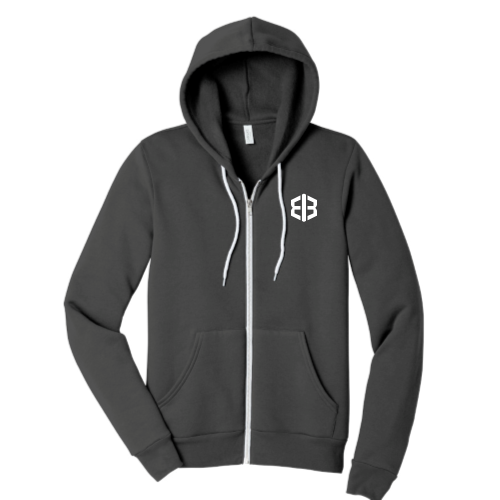 EntreBrand - Unisex Sponge Fleece Full-Zip Hooded Sweatshirt