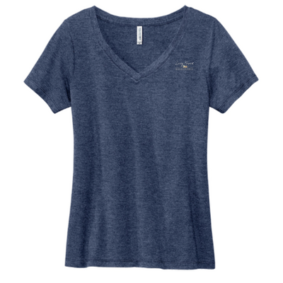 LivingForward - Volunteer Knitwear Women's Daily V-Neck Tee USA-Made