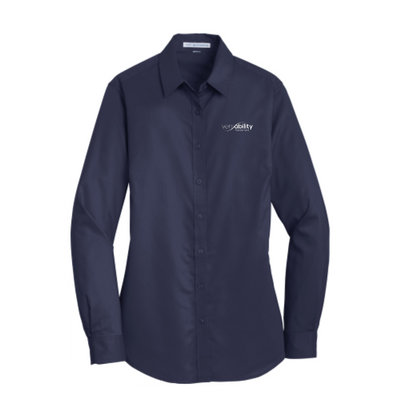 VersAbilityResources - Embroidered - Port Authority Ladies SuperPro Twill Shirt - v1
