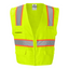 Clearwing Solid Front Safety Vest With Mesh Back