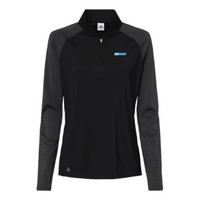 MEGlobalCorp - Women's Stripe Block Quarter-Zip Pullover