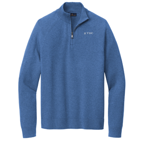 TDC - Brooks Brothers Cotton Stretch 1/4-Zip Sweater BB18402