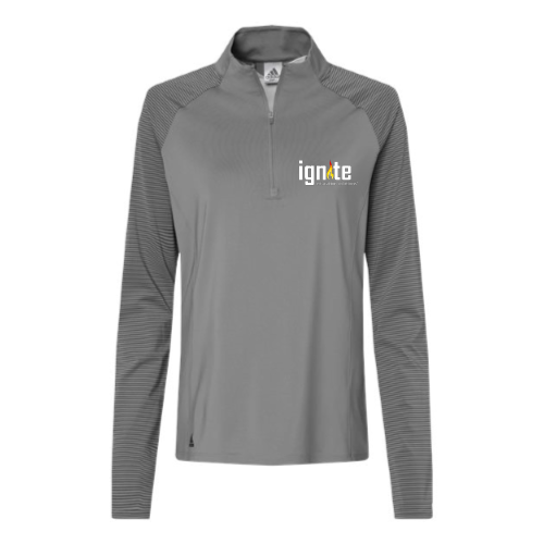 Ignite - Women's Stripe Block Quarter-Zip Pullover v2