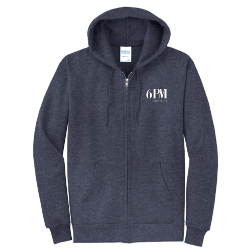 6PMHospitality - Port & Company Classic Full-Zip Hooded Sweatshirt v2