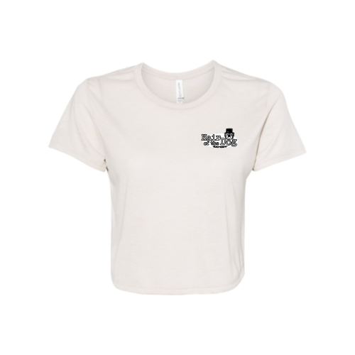 HairoftheDog Ladies Flowy Cropped T-Shirt upd