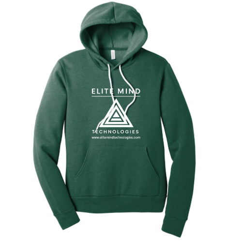 Elite Mind Technologies - Unisex Poly/Cotton Hooded Pullover Sweatshirt