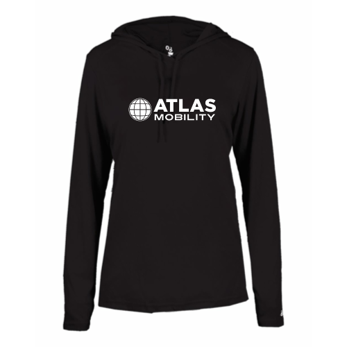 Atlas Mobility - B-Core L/S Women's Hood Tee v1