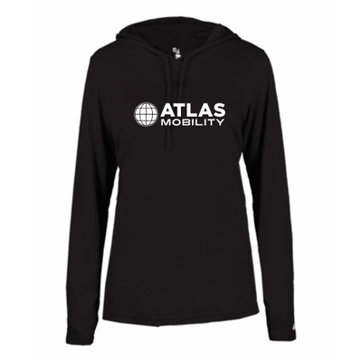 Atlas Mobility - B-Core L/S Women's Hood Tee v1