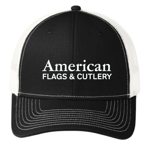 American Flags and Cutlery -  Port Authority Snapback Trucker Cap v2