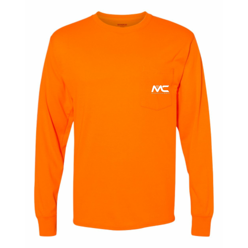 M-Comm - Workwear Long Sleeve Pocket T-Shirt