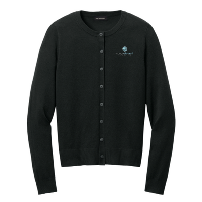 OceanElement - Port Authority Women’s Easy Care Crewneck Cardigan Sweater