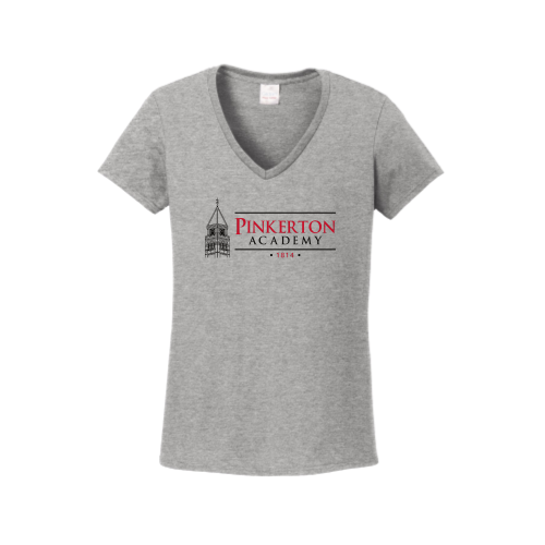 PinkertonAcademy - Gildan Ladies Heavy Cotton 100% Cotton V-Neck T-Shirt