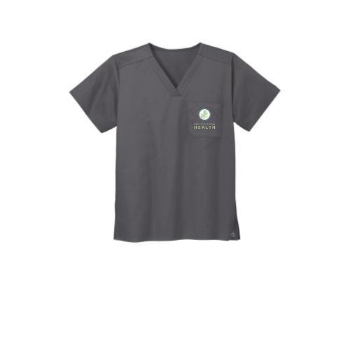 OakOrchard2 - WonderWink - Unisex WorkFlex Chest Pocket V-Neck Top v2