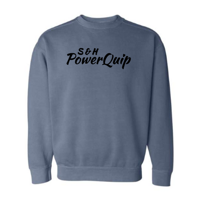 S&HPowerquip - Pigment-Dyed Crewneck Sweatshirt