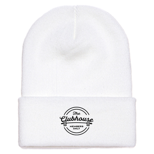 TheClubhouse Cuffed Knit Beanie Yupoong White