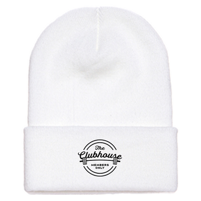 TheClubhouse Cuffed Knit Beanie Yupoong White