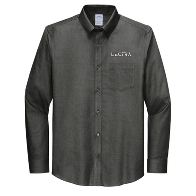 Lectra - Brooks Brothers - Men's Wrinkle-Free Stretch Nailhead Shirt - Black