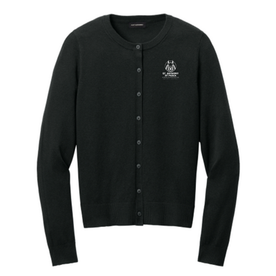 St. Anthony of Padua - Port Authority Women’s Easy Care Crewneck Cardigan Sweater Embroidery